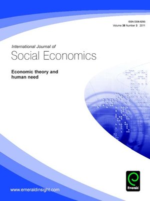 cover image of International Journal of Social Economics, Volume 38, Issue 3